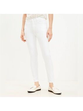 LOFT White Skinny Jeans 5 pockets